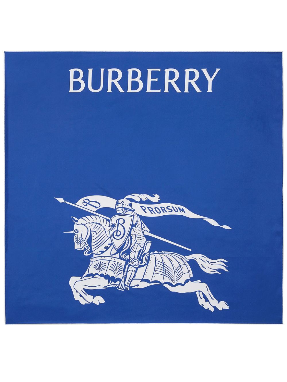 Burberry Equestrian Knight silk scarf - Blue von Burberry