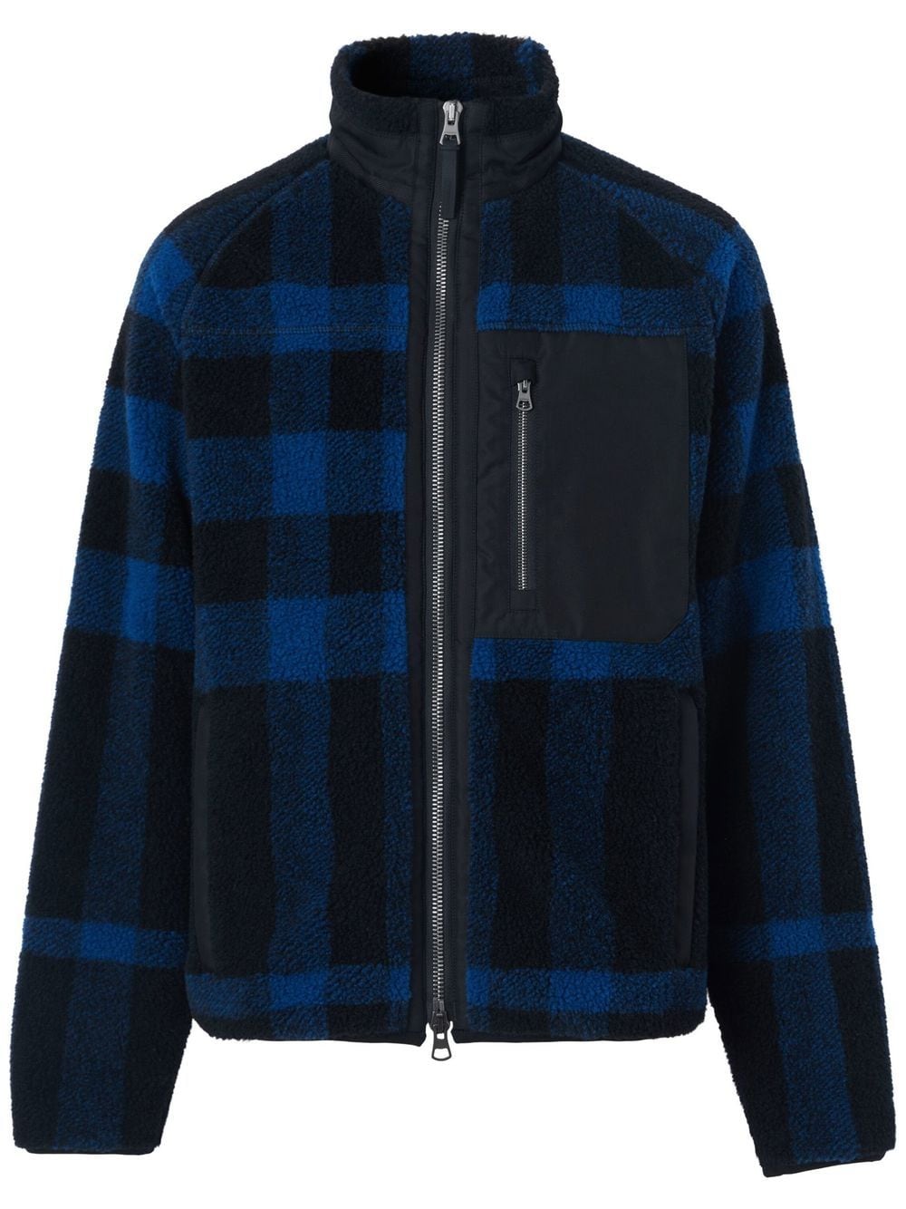 Burberry Exploded Check fleece jacket - Blue von Burberry