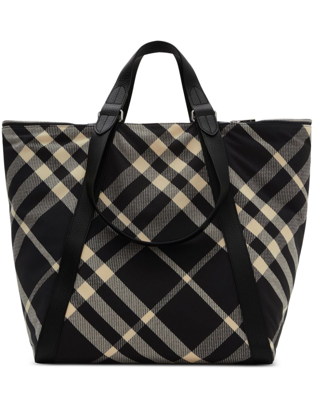 Burberry Festival check-pattern tote bag - Black von Burberry