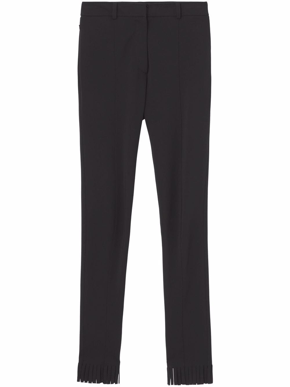 Burberry high-waisted fringed-edge leggings - Black von Burberry