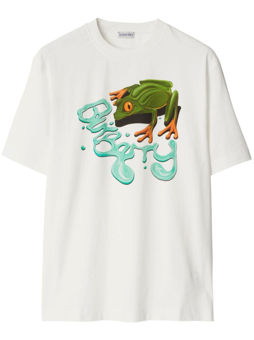 Burberry Frog crew-neck cotton T-shirt - White von Burberry