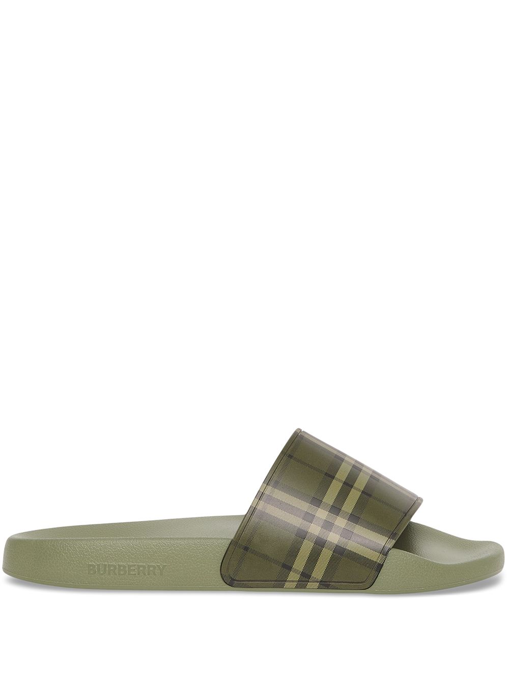 Burberry Furley Vintage Check slides - Green von Burberry