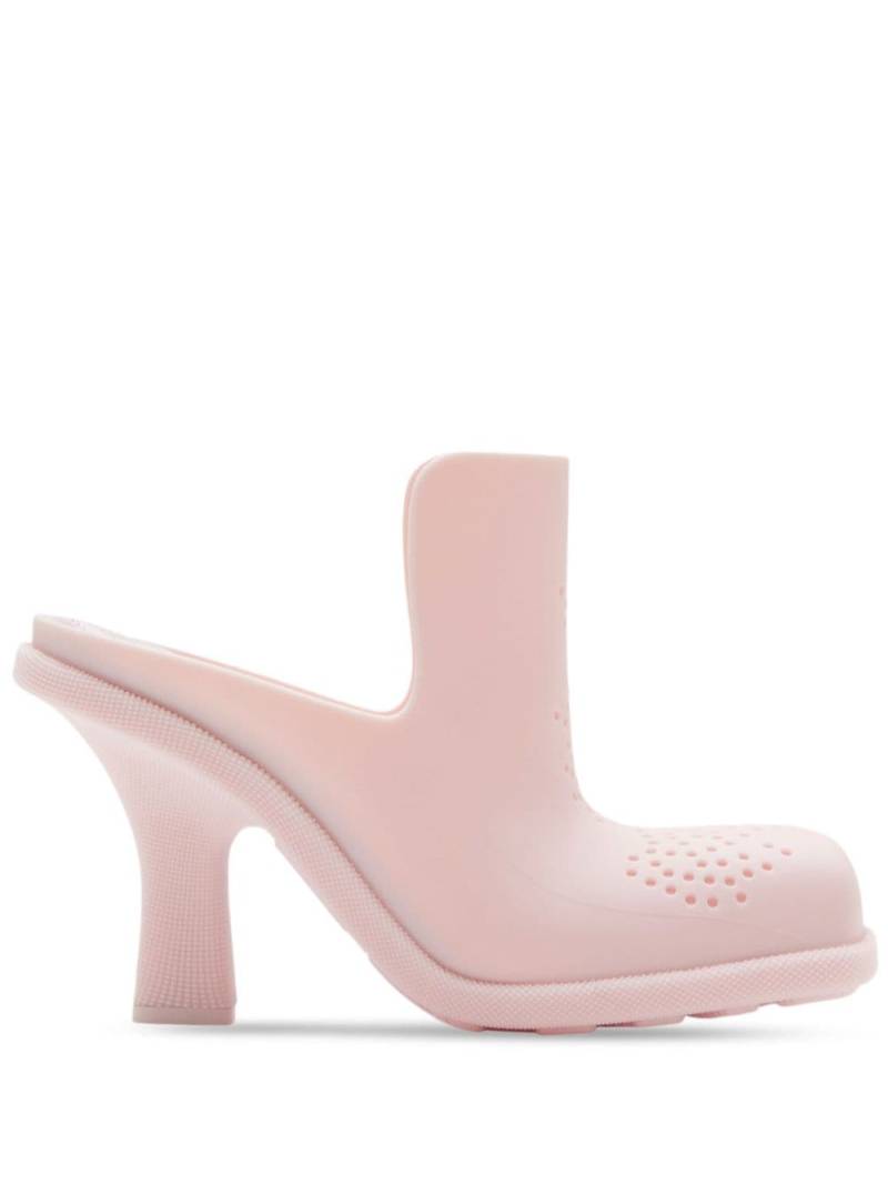 Burberry Highland rubber mules - Pink von Burberry