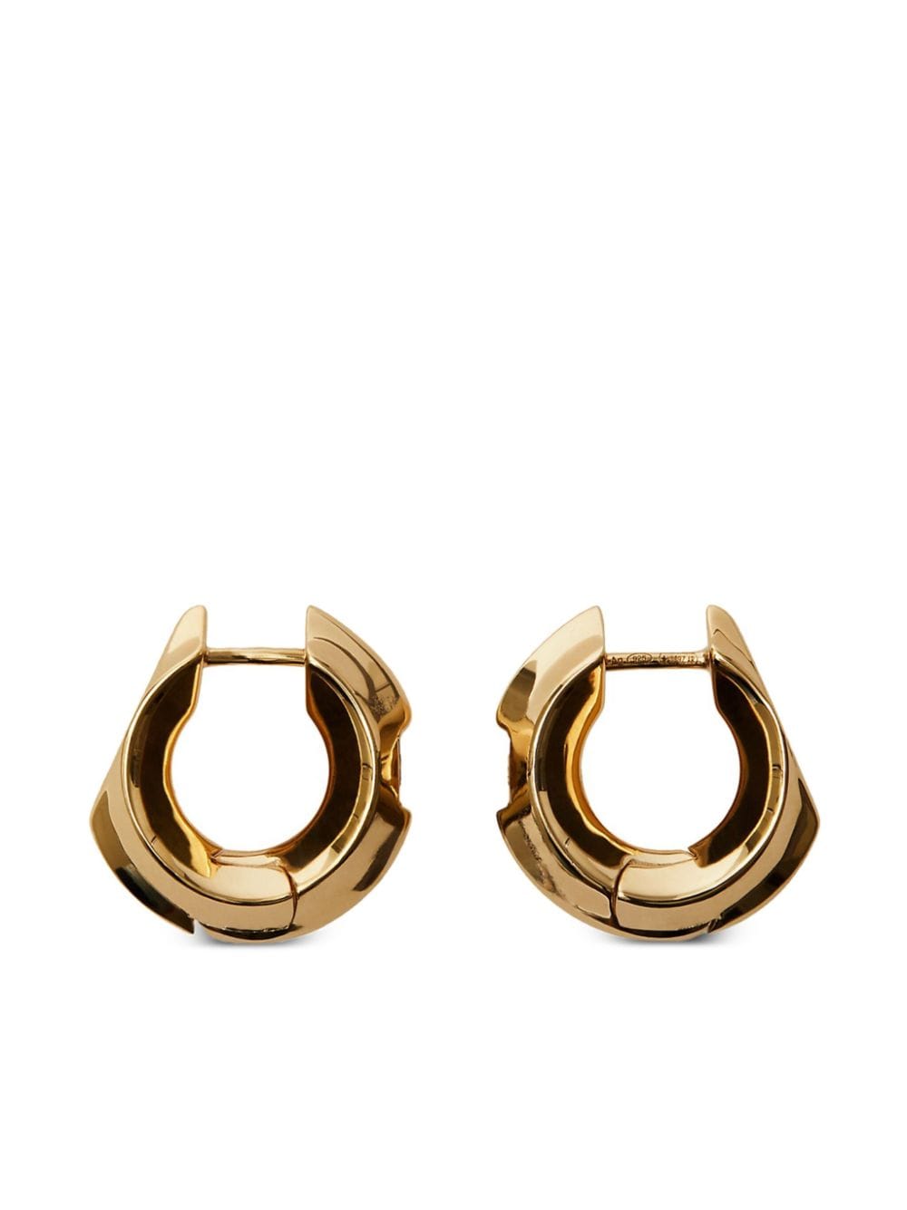 Burberry Hollow silver hoop earrings - Gold von Burberry