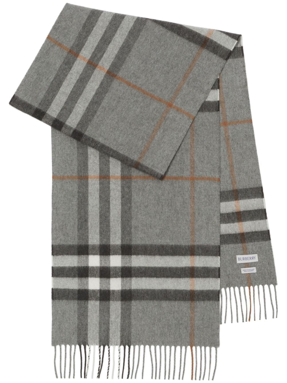 Burberry House Check cashmere scarf - Grey von Burberry