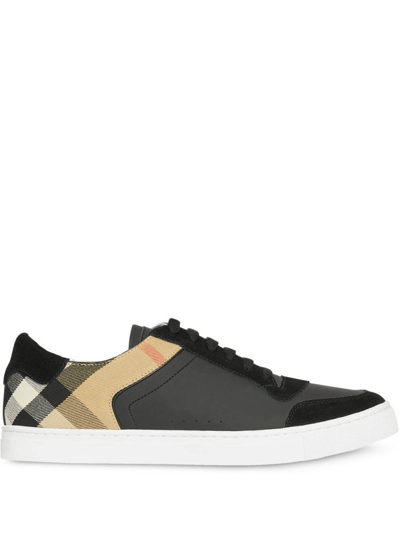 Burberry House check low-top sneakers - Black von Burberry