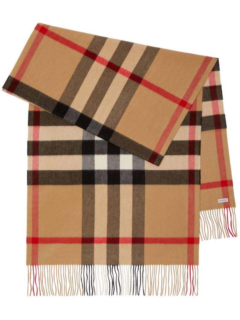 Burberry House check-pattern cashmere scarf - Neutrals von Burberry