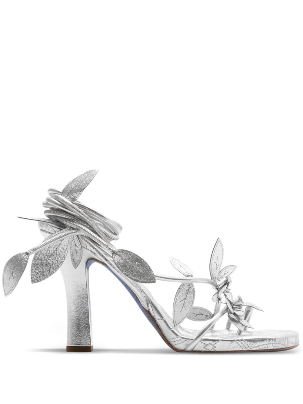 Burberry Ivy Flora 105mm leather sandals - Silver von Burberry