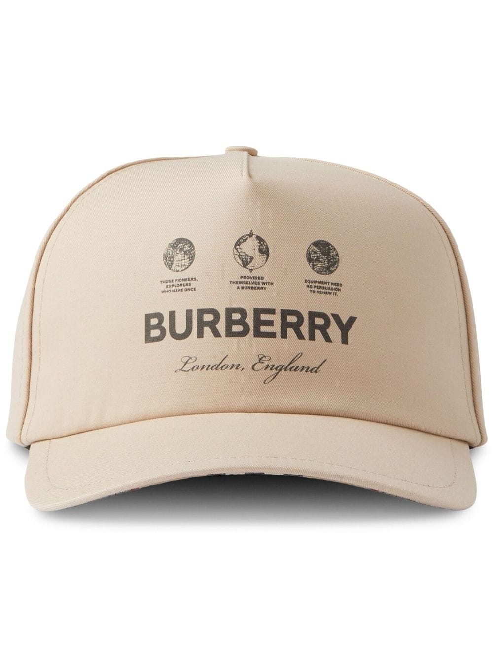 Burberry logo-print baseball cap - Neutrals von Burberry