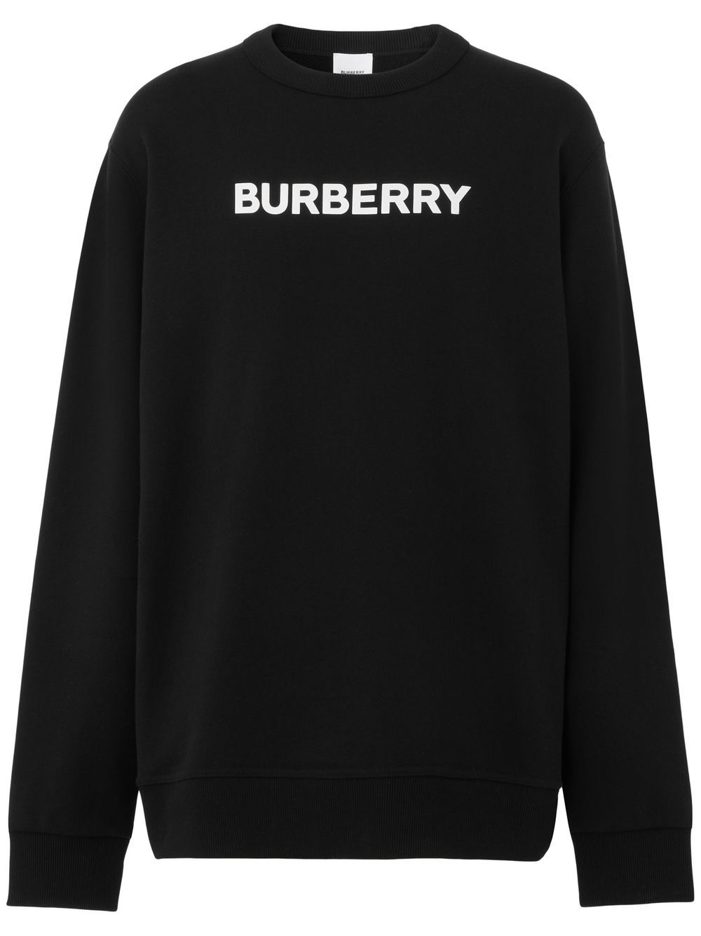 Burberry logo-print long-sleeve sweatshirt - Black von Burberry