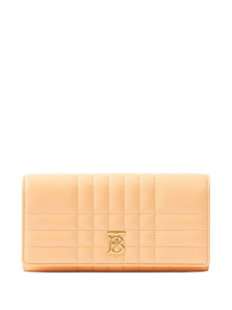 Burberry Lola Continental logo-plaque wallet - Orange von Burberry