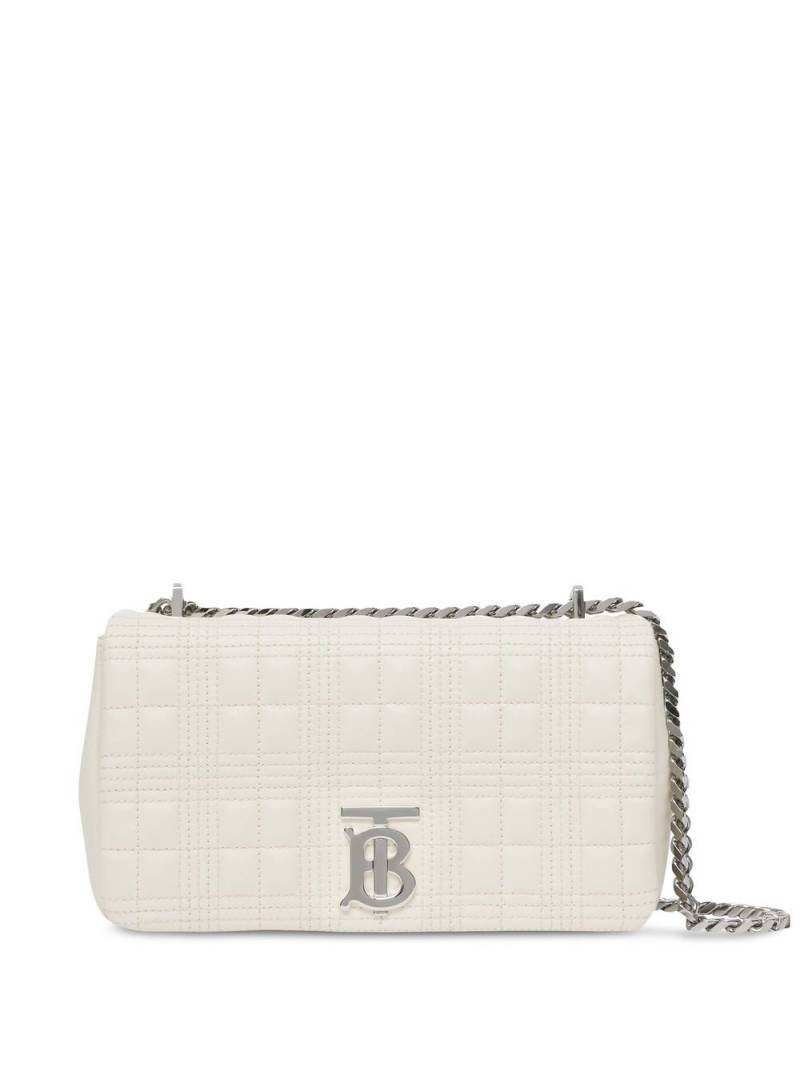 Burberry Lola small quilted crossbody bag - White von Burberry