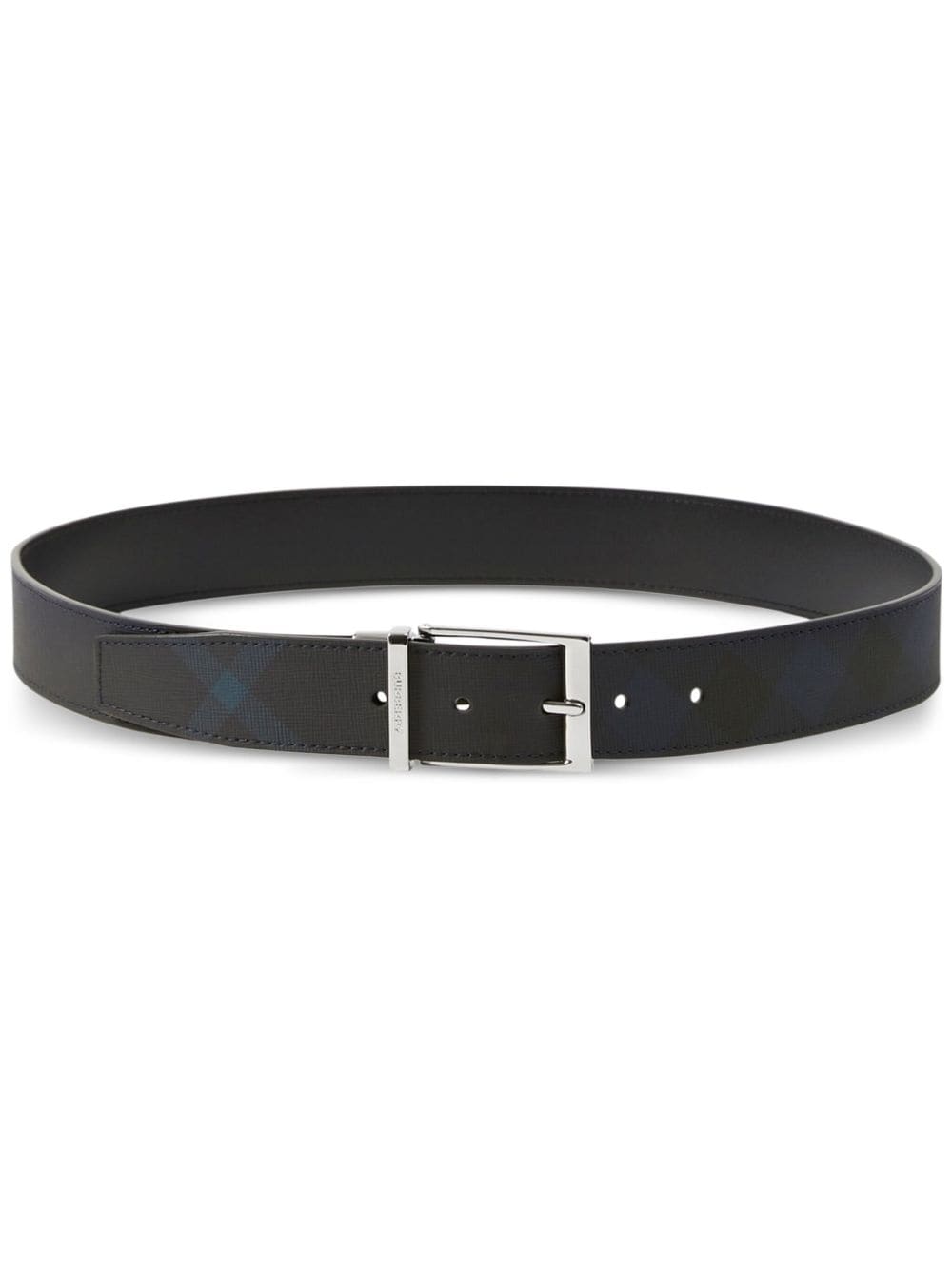 Burberry London check leather belt - Black von Burberry