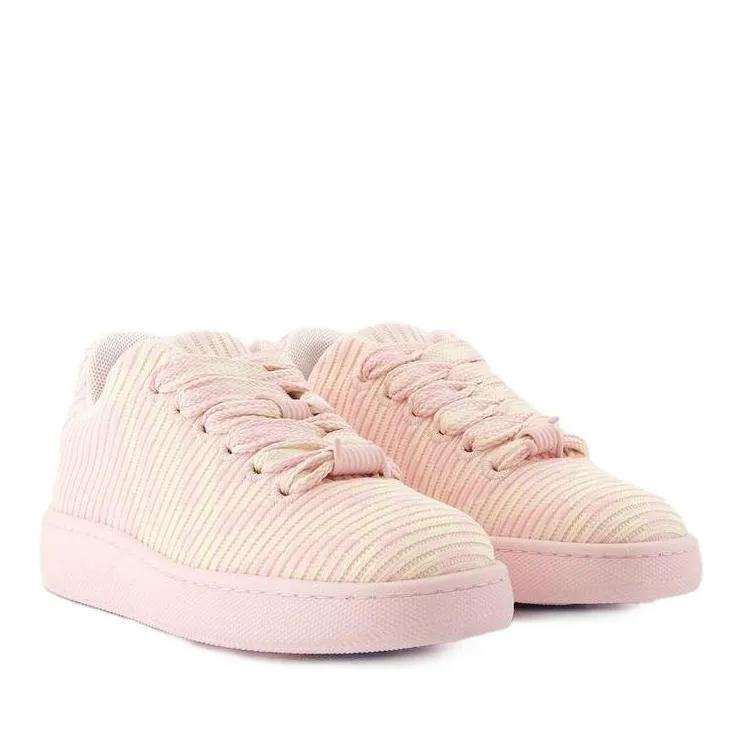 Burberry Low-Top Sneaker - Lf Box Knit Sneakers - Synthetic - Pink - Gr. 38 (EU) - in Beige - für Damen von Burberry