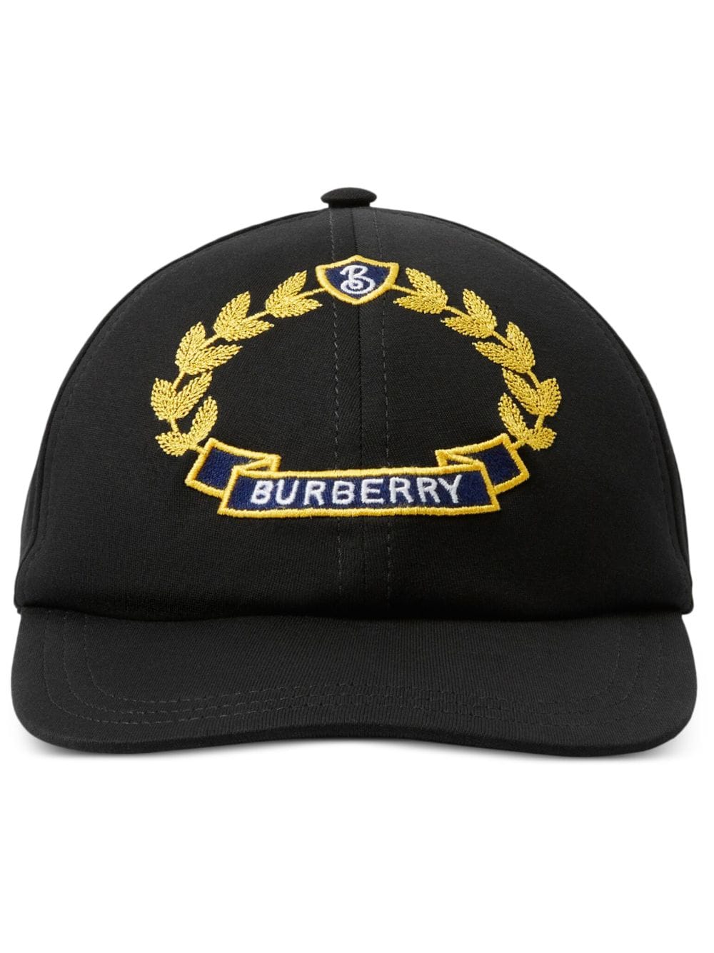 Burberry Oak Leaf Crest cotton baseball cap - Black von Burberry