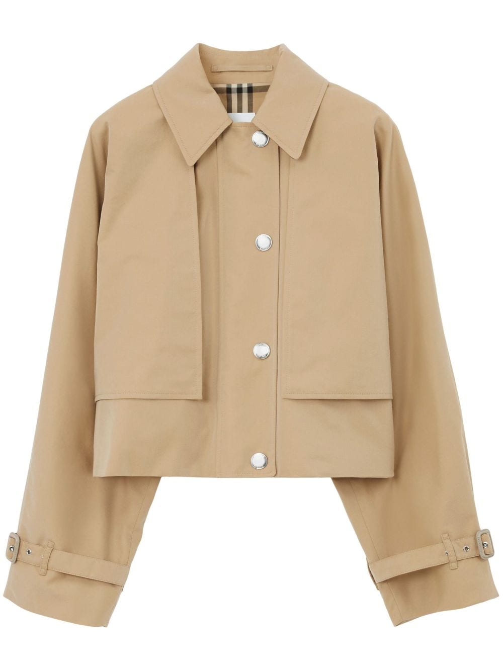 Burberry Pippa cropped gabardine jacket - Neutrals von Burberry