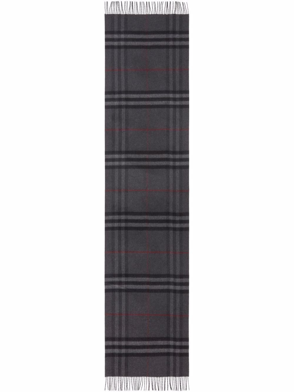 Burberry Reversible Check cashmere scarf - Grey von Burberry