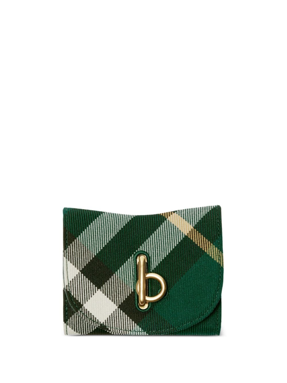 Burberry Rocking Horse checked wallet - Green von Burberry