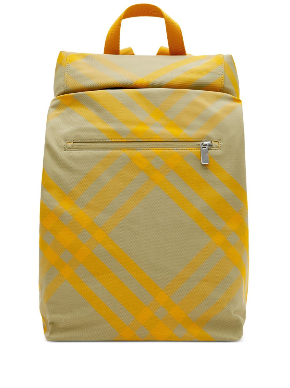 Burberry Roll checked backpack - Yellow von Burberry