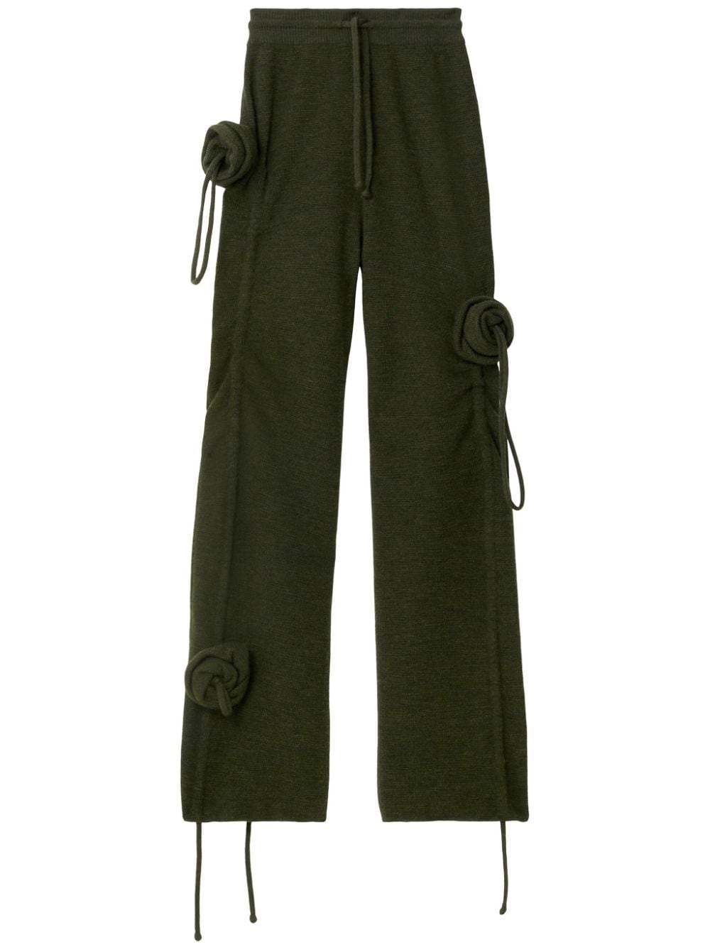 Burberry Rose drawstring wool trousers - Green von Burberry