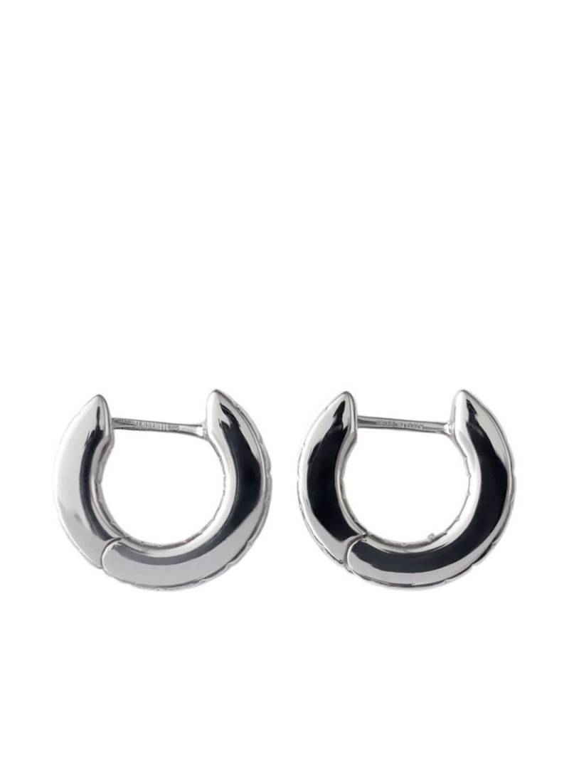 Burberry Rose hoop earrings - Silver von Burberry
