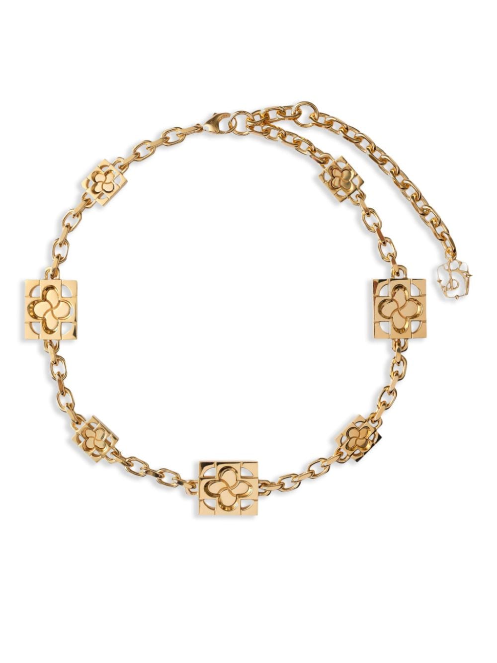 Burberry Rose logo-charm necklace - Gold von Burberry