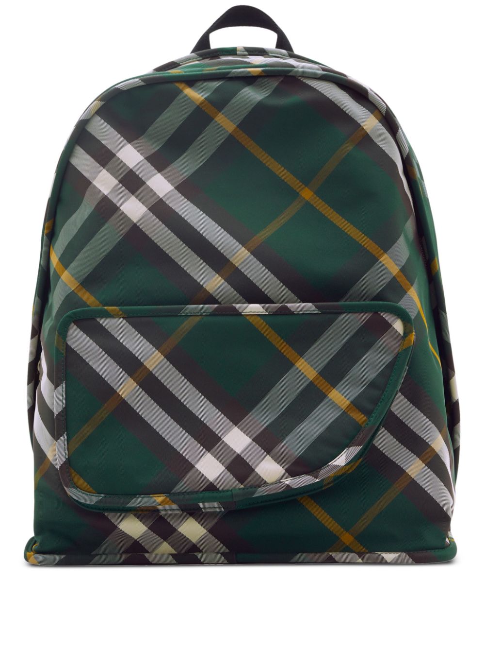 Burberry Shield checkered woven backpack - Green von Burberry