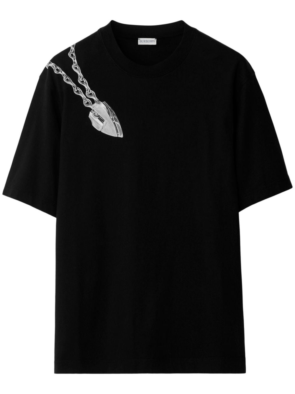 Burberry Shield cotton T-shirt - Black von Burberry