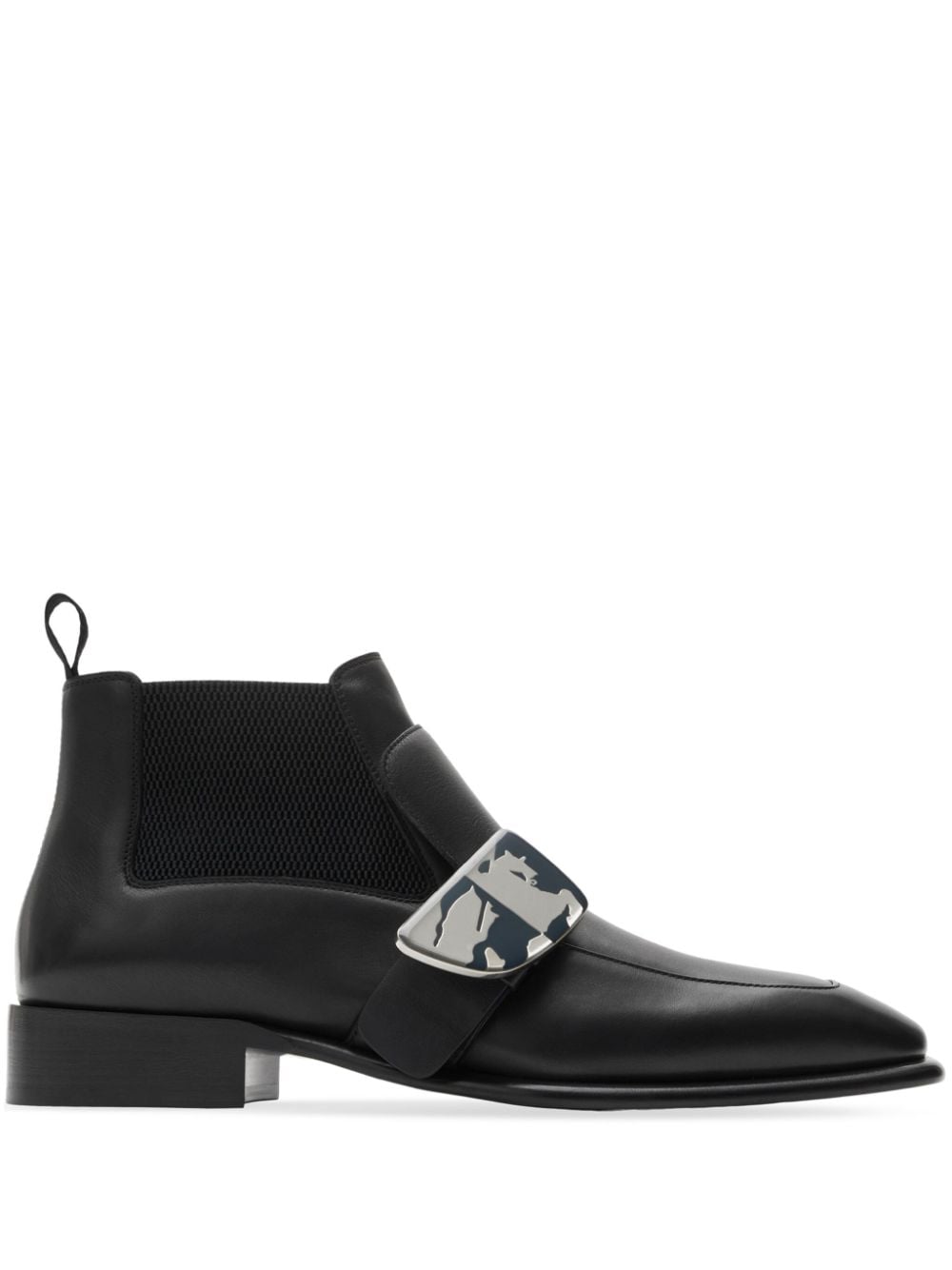 Burberry Shield leather Chelsea boots - Black von Burberry