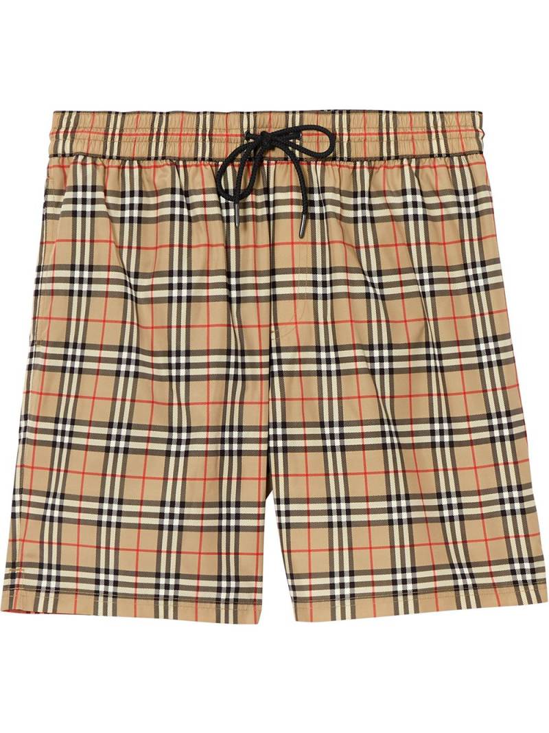 Burberry Vintage Check print swim shorts - Neutrals von Burberry
