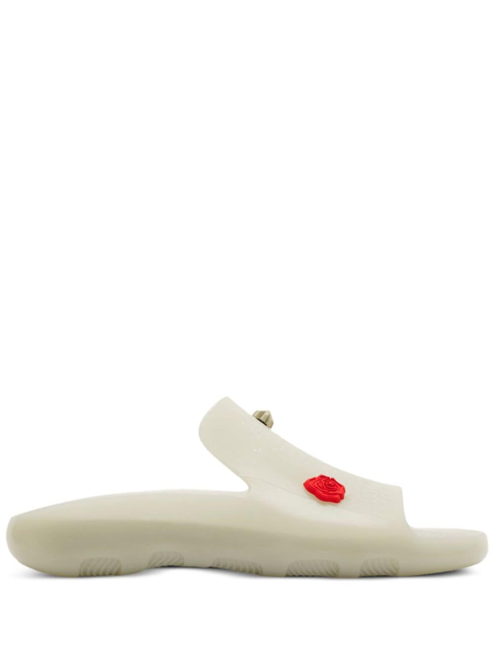 Burberry Stingray appliqué-detail slides - White von Burberry