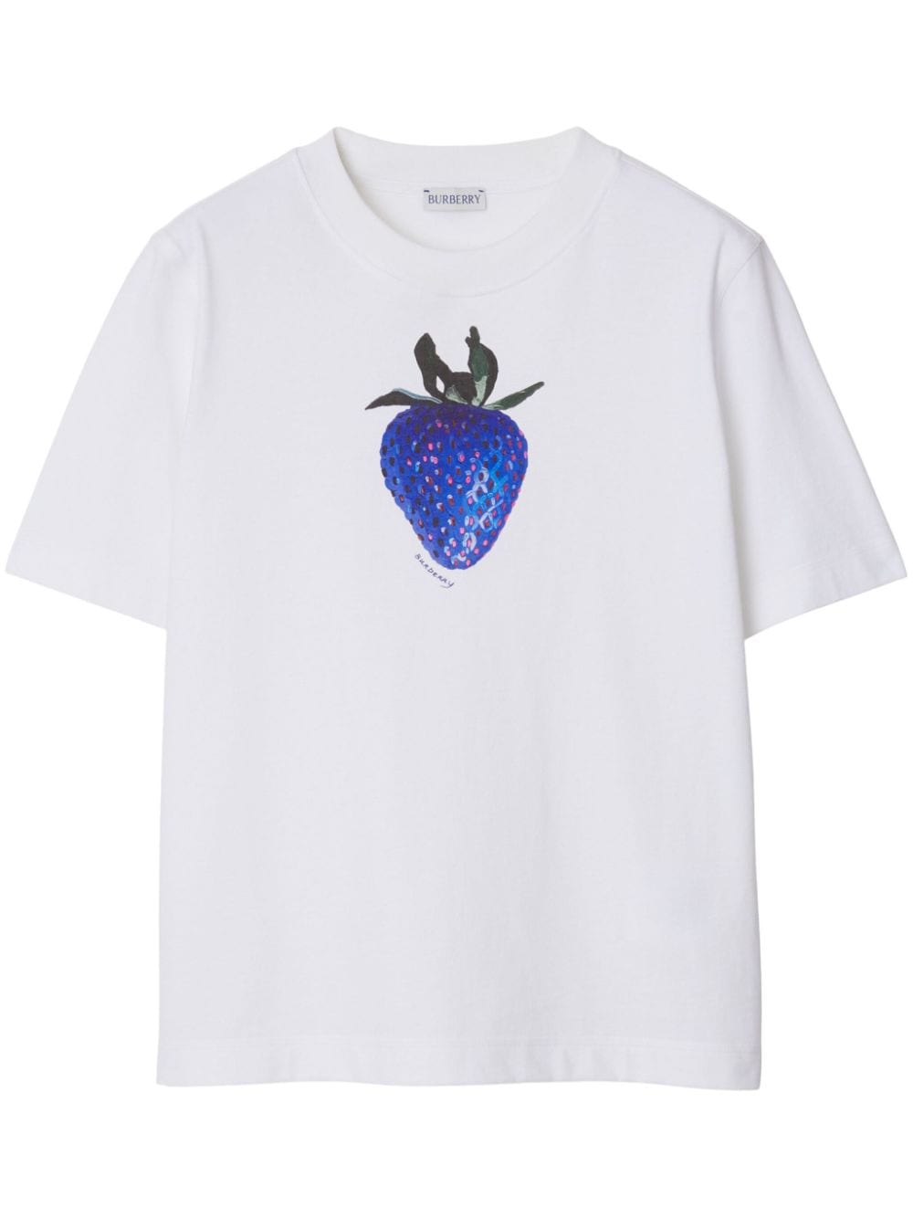 Burberry Strawberry-print cotton T-shirt - White von Burberry