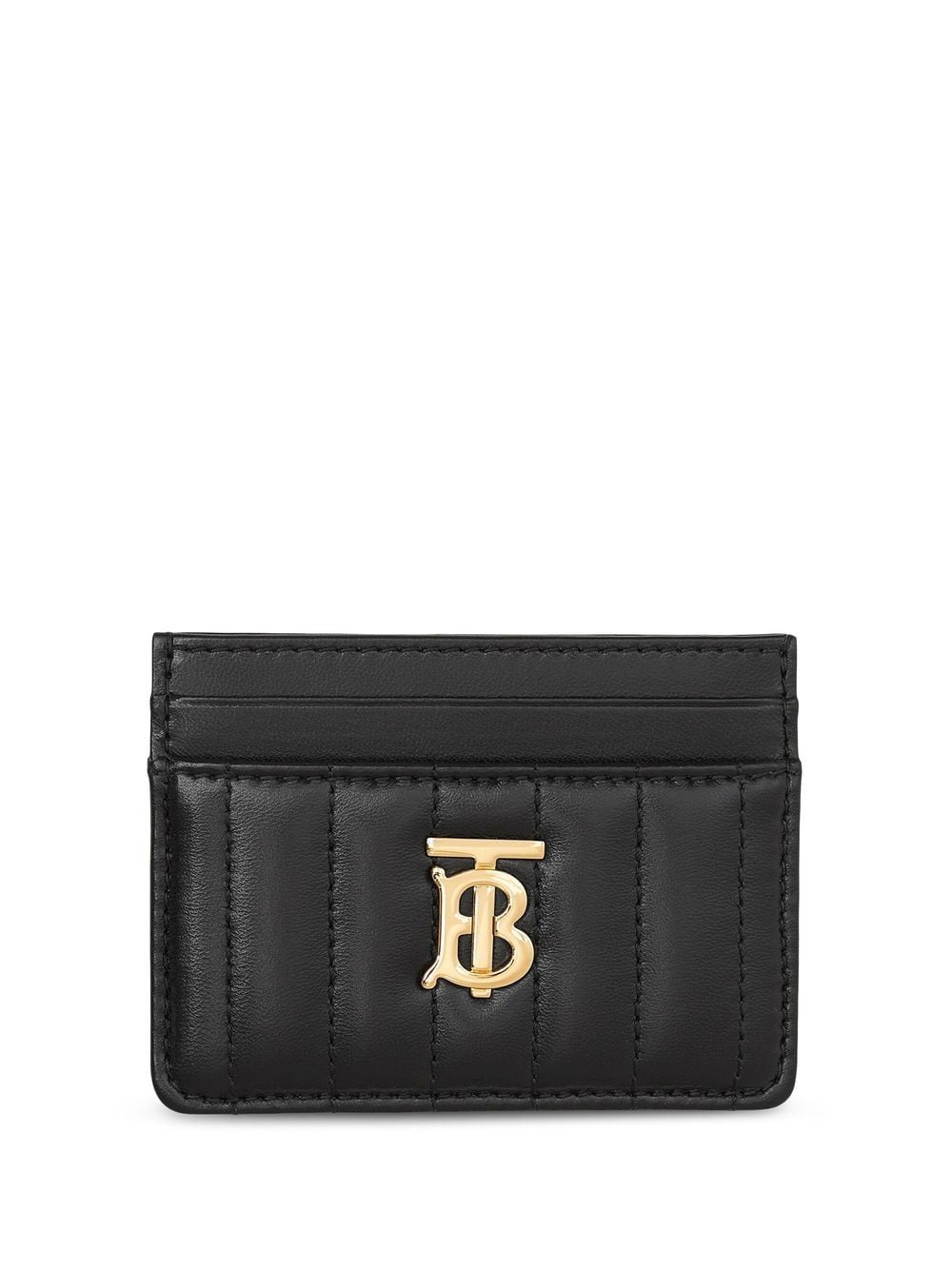 Burberry TB monogram-plaque leather cardholder - Black von Burberry