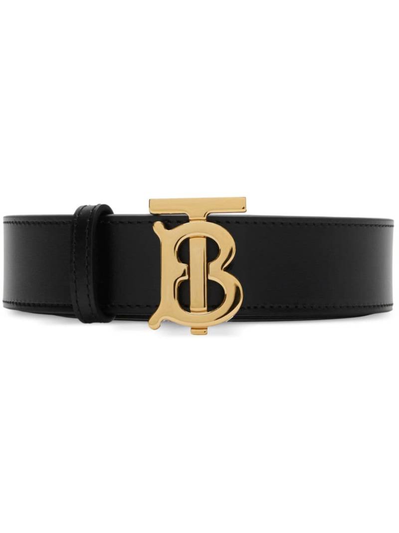 Burberry TB reversible leather belt - Black von Burberry