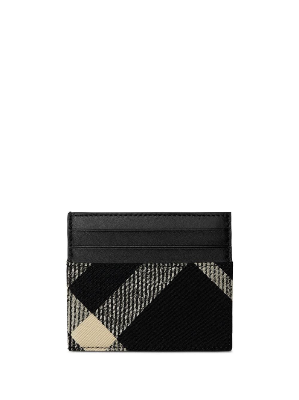 Burberry Tall check card case - Black von Burberry