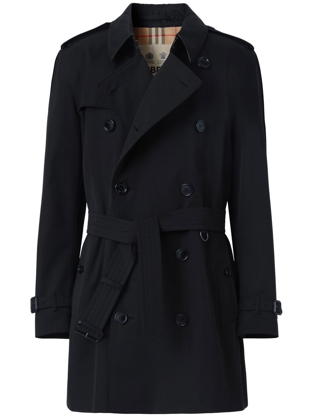 Burberry The Short Kensington Heritage trench coat - Black von Burberry
