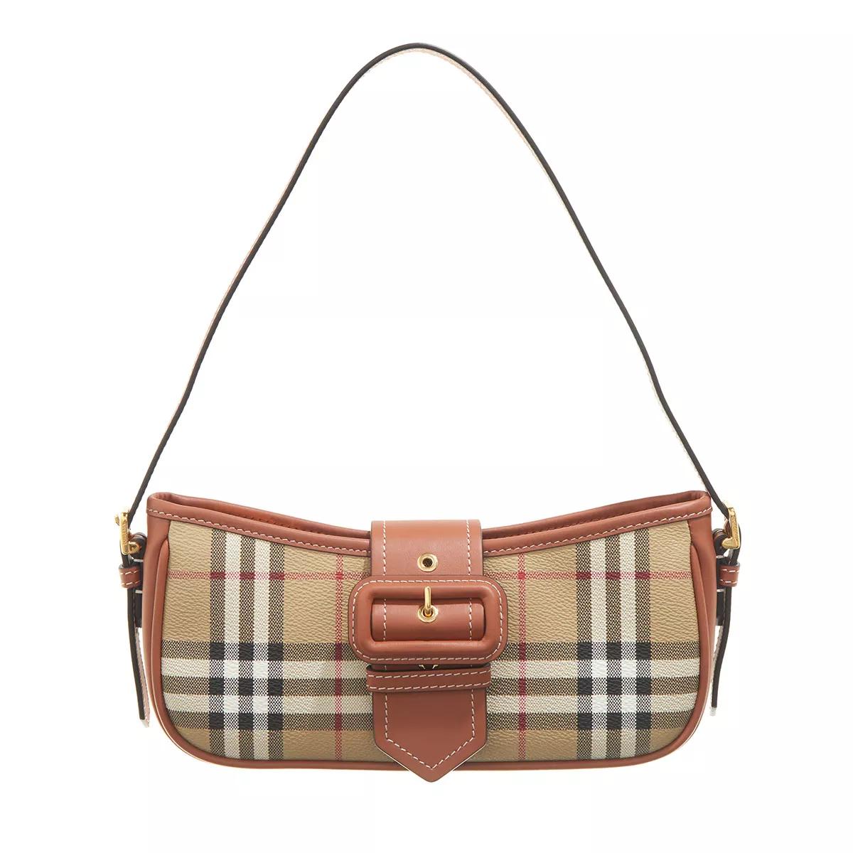 Burberry Umhängetasche - Leather Shoulder Bag - Gr. unisize - in Braun - für Damen von Burberry