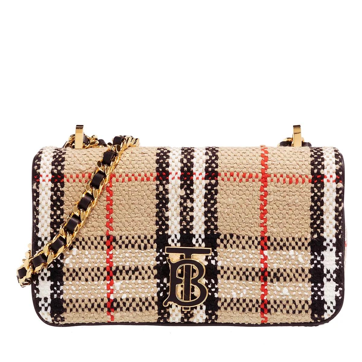 Burberry Umhängetasche - Lola Small Boucle Vintage Check - Gr. unisize - in Beige - für Damen von Burberry