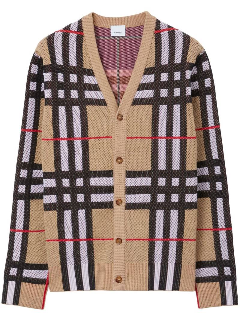 Burberry Vintage Check V-neck cardigan - Neutrals von Burberry