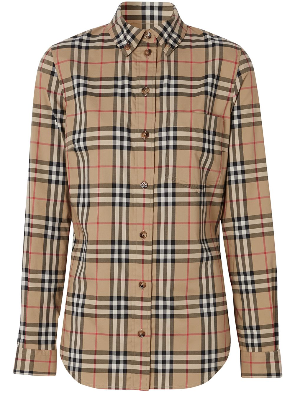 Burberry Vintage Check button-down shirt - Brown von Burberry