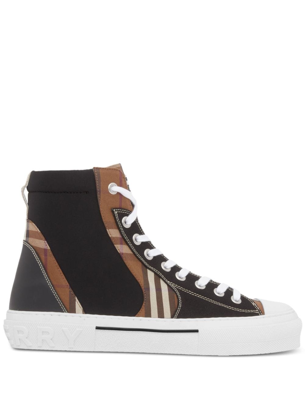 Burberry Vintage Check lace-up sneakers - Brown von Burberry