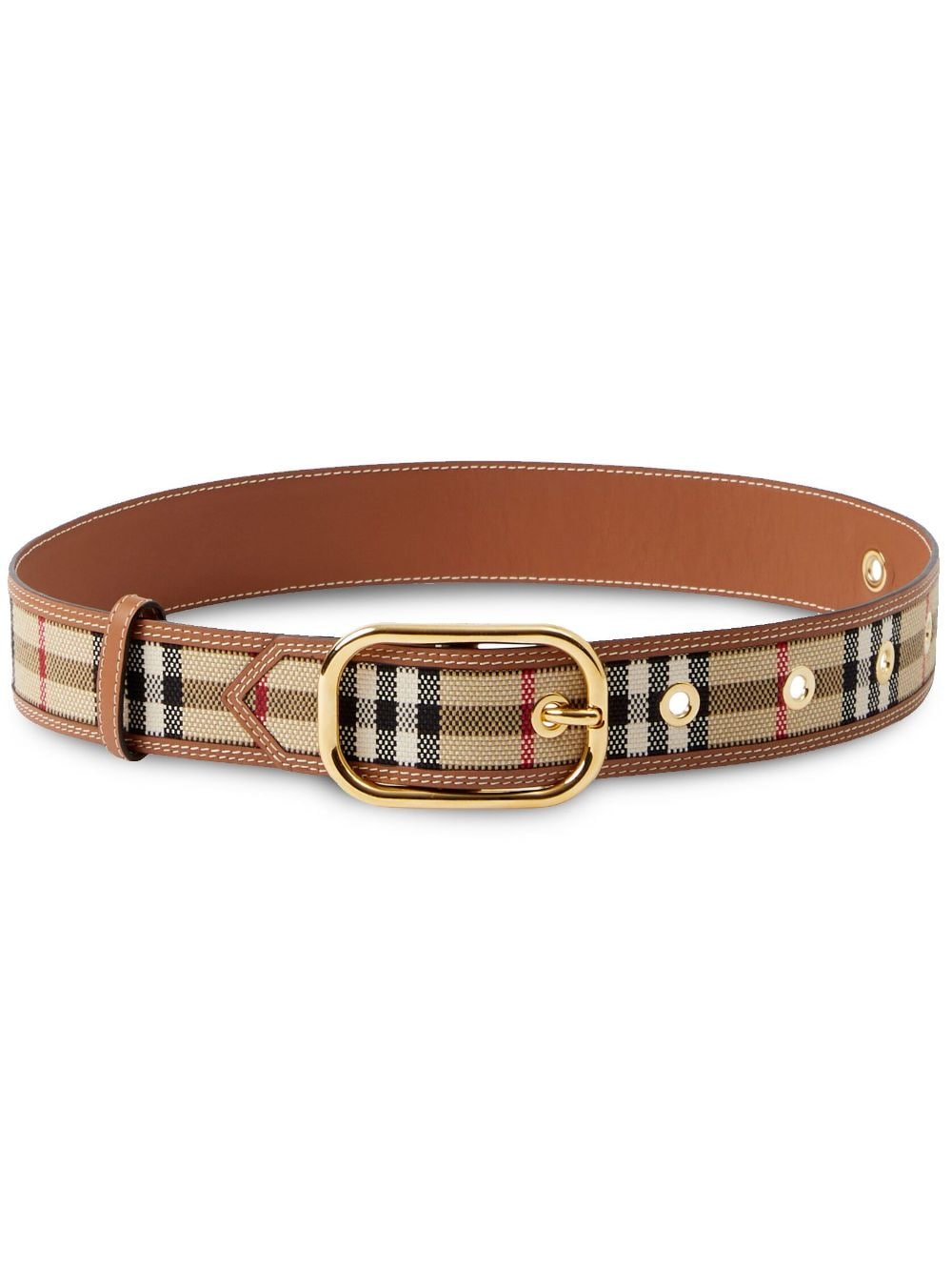 Burberry Vintage Check leather belt - Brown von Burberry