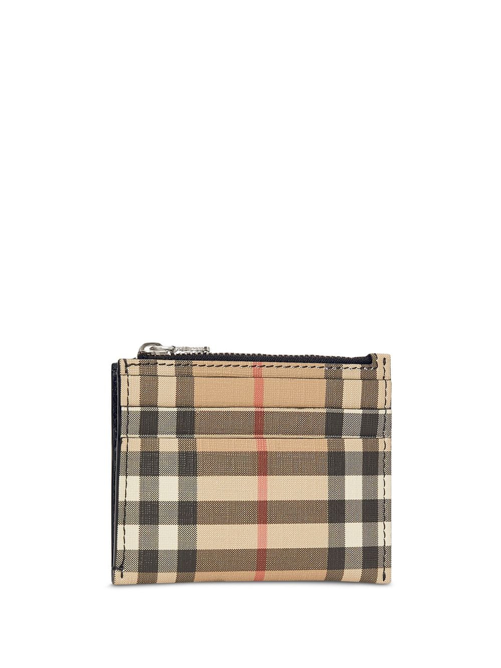 Burberry Vintage-Check leather cardholder - Neutrals von Burberry