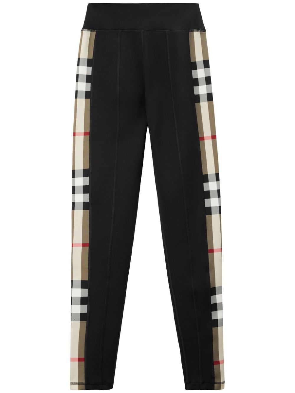 Burberry Vintage Check-panel leggings - Black von Burberry