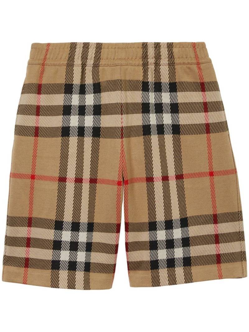 Burberry Vintage Check-pattern jacquard shorts - Brown von Burberry