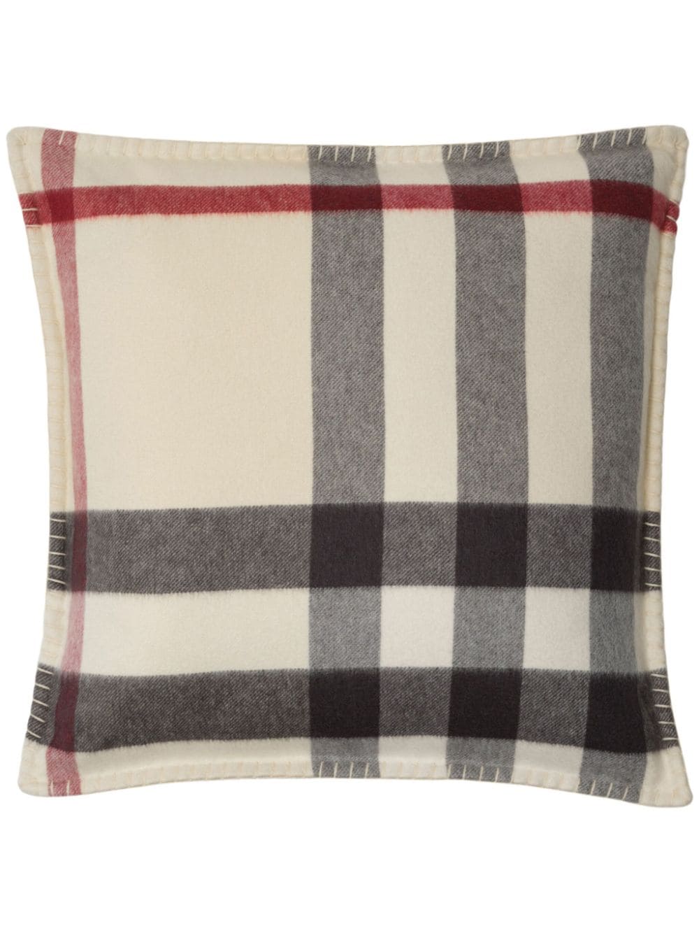 Burberry Vintage Check wool cushion - White von Burberry