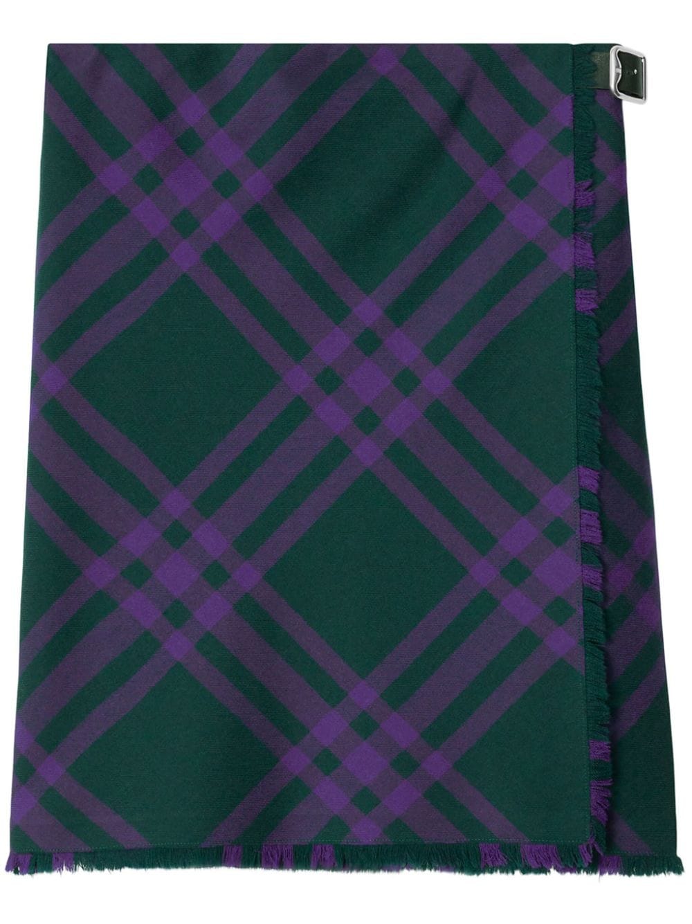 Burberry Vintage Check wool straight skirt - Green von Burberry