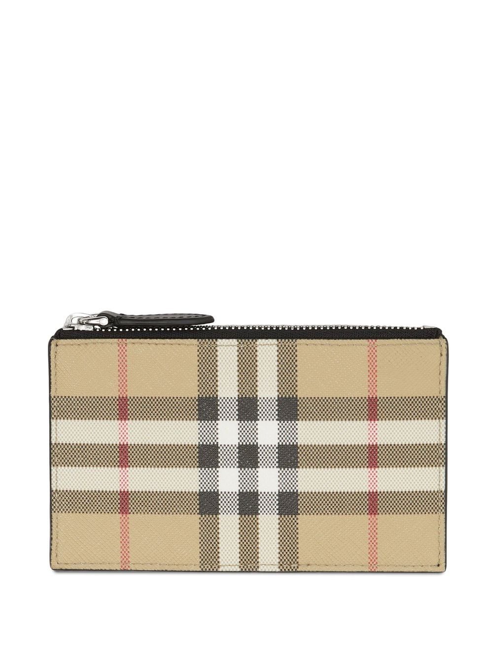 Burberry Vintage-Check zipped card case - Neutrals von Burberry