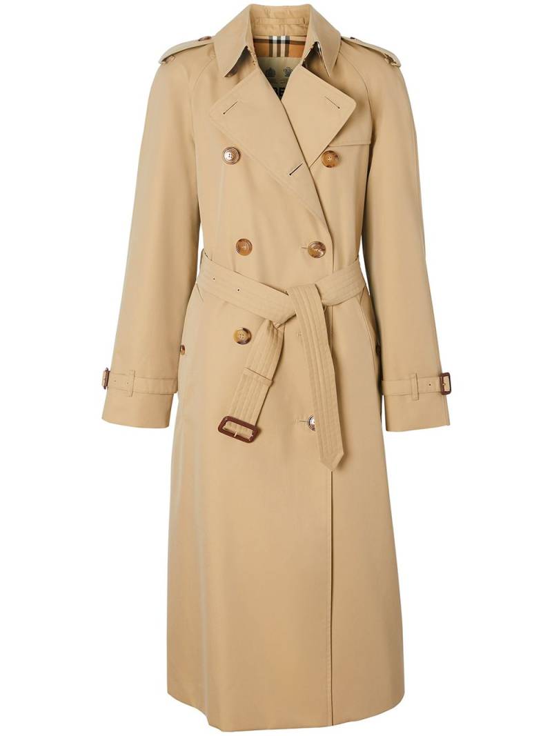 Burberry Waterloo Heritage long trench coat - Neutrals von Burberry