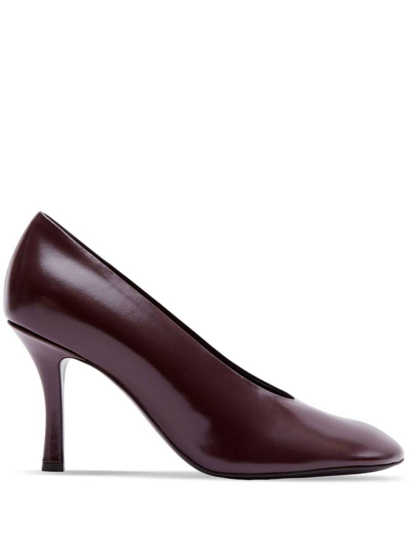 Burberry almond-toe leather pumps - Red von Burberry